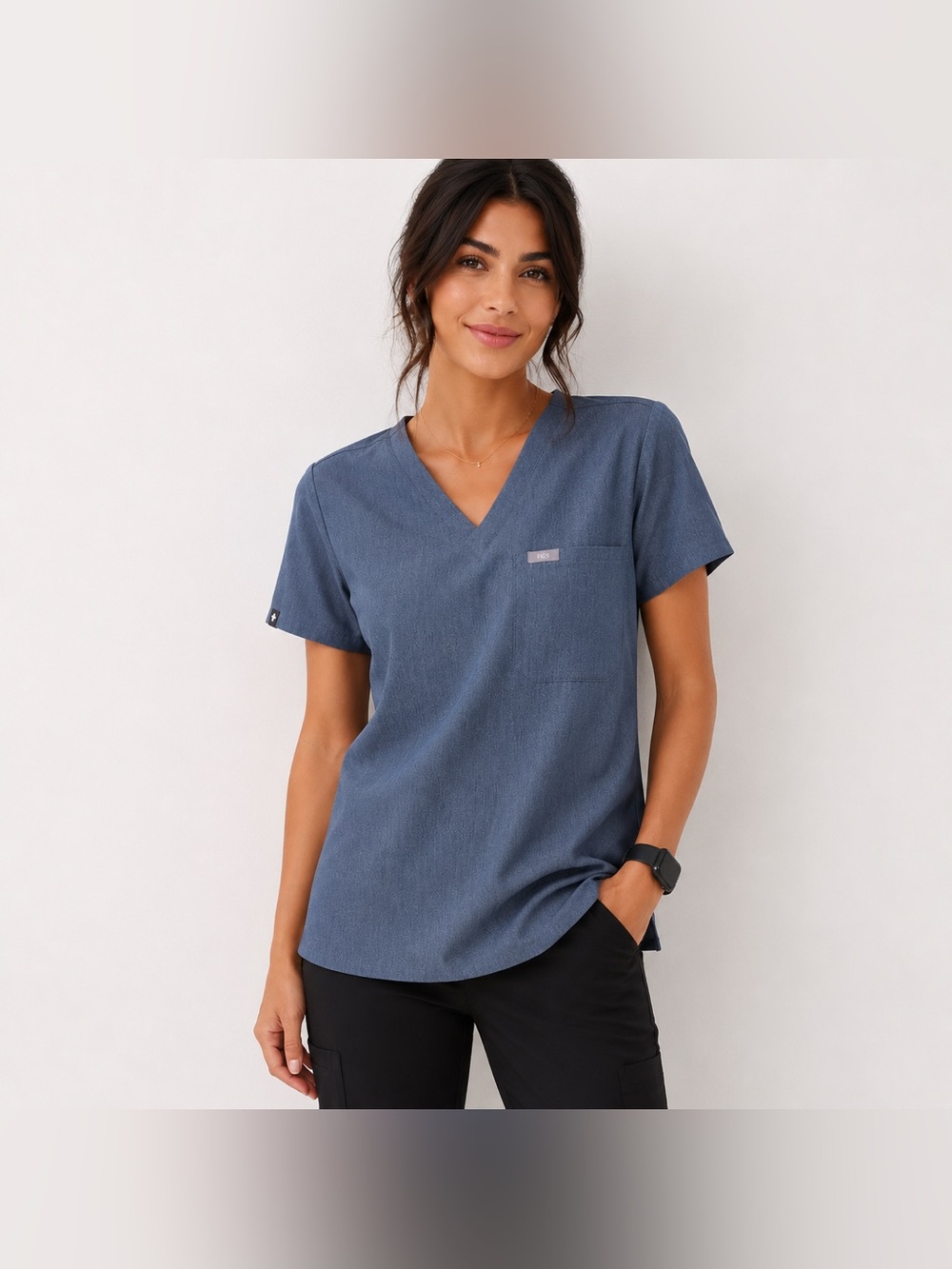 FIGS Women's Catarina One-Pocket Scrub Top - Size XS